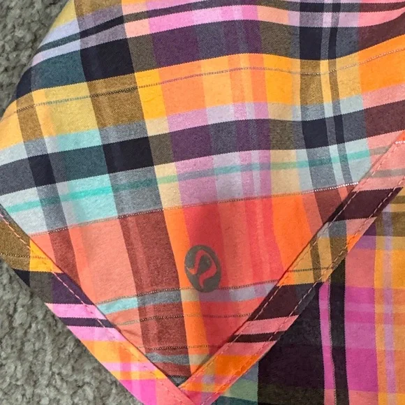 Lululemon Athletica Multicolor Plaid Shorts - Picture 2 of 2